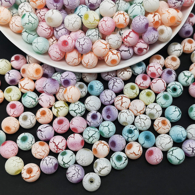 Wholesale 50PCS Eraser Crackle Resin Beads